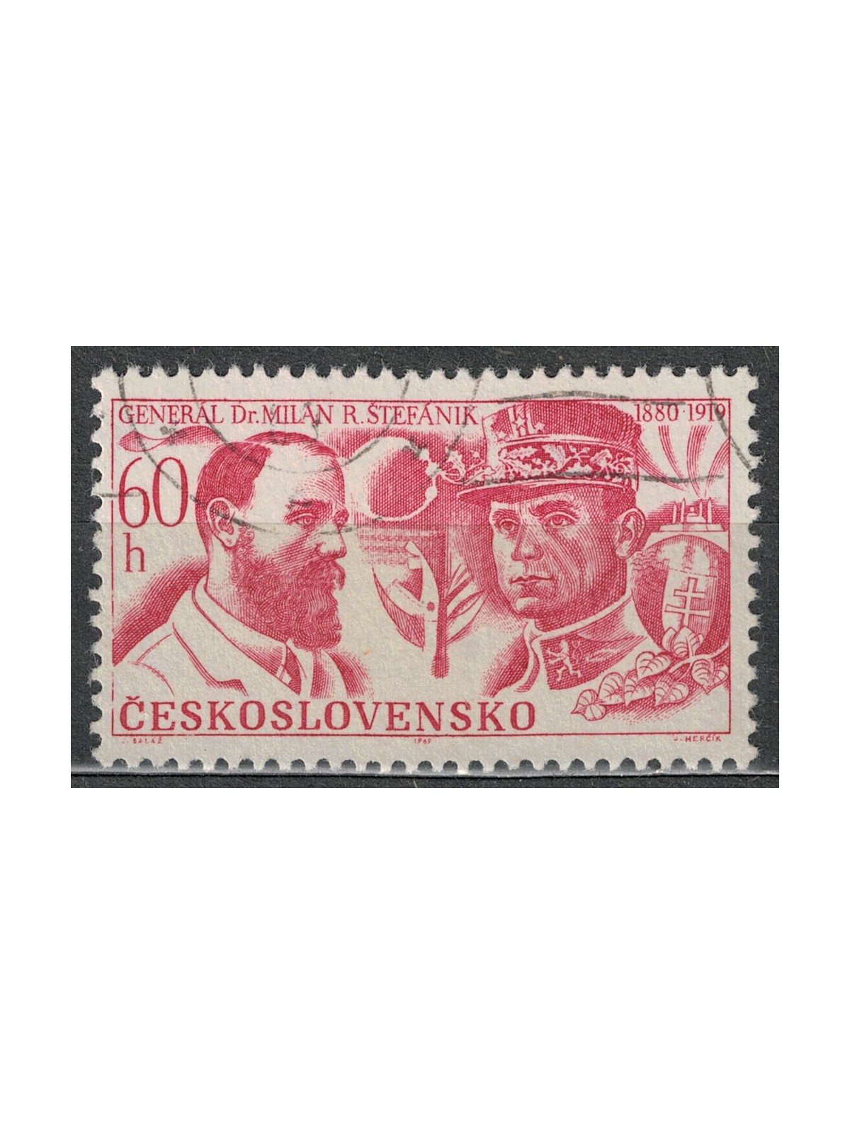 CZECHOSLOVAKIA 1969 Milan Rastislav Stefanik us