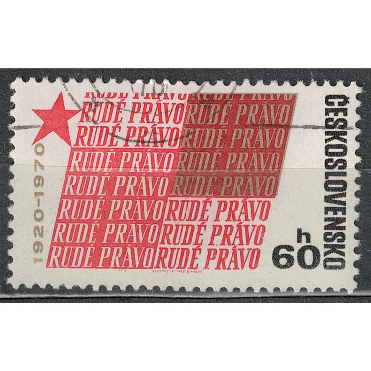 CECOSLOVACCHIA 1970 Giornale Rudé Pravo us