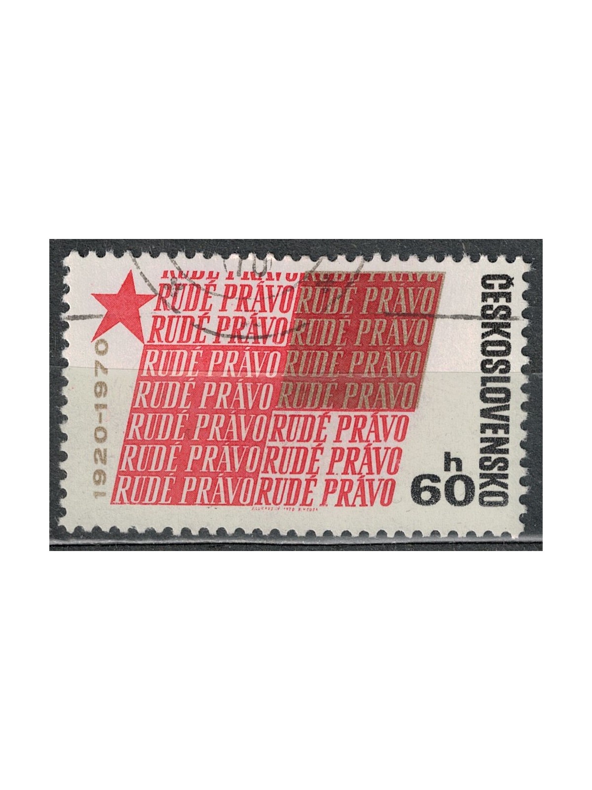 CECOSLOVACCHIA 1970 Giornale Rudé Pravo us