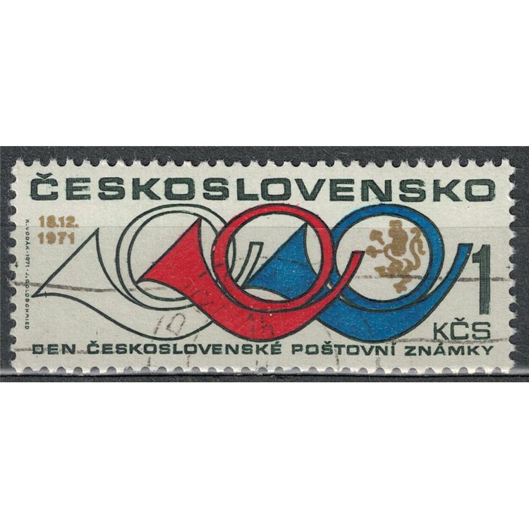 CECOSLOVACCHIA 1971 Giornata del francobollo us