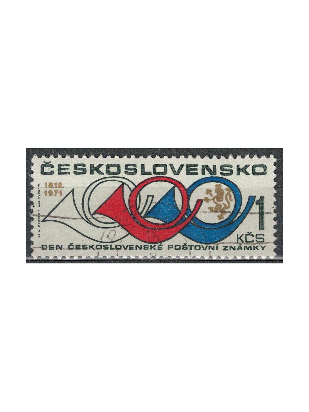 CECOSLOVACCHIA 1971 Giornata del francobollo us