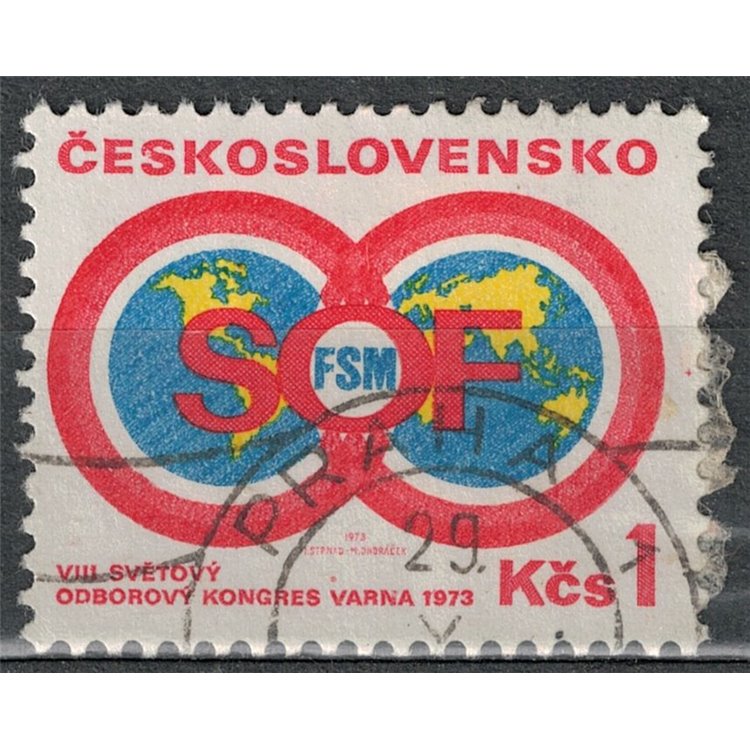 CECOSLOVACCHIA 1973 Congresso dei sindacati operai us