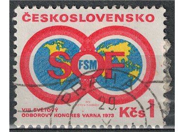 CZECHOSLOVAKIA 1973 Congress of US Workers' Unions