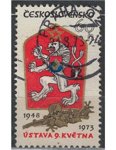 CECOSLOVACCHIA 1973 Anniversario della Costituzione us