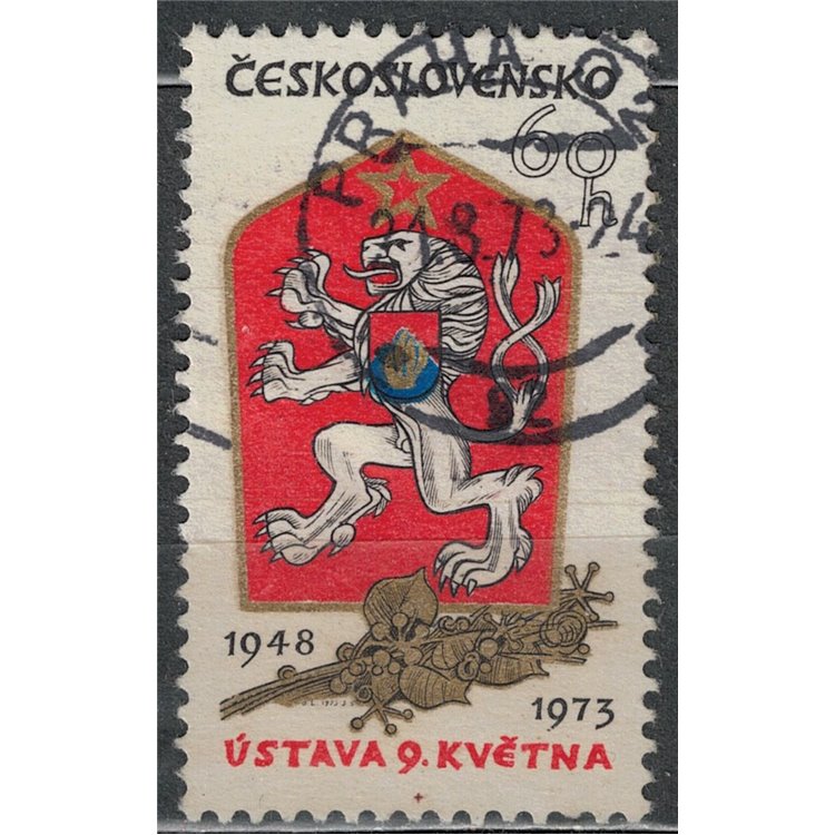 CZECHOSLOVAKIA 1973 Anniversary of the Constitution us