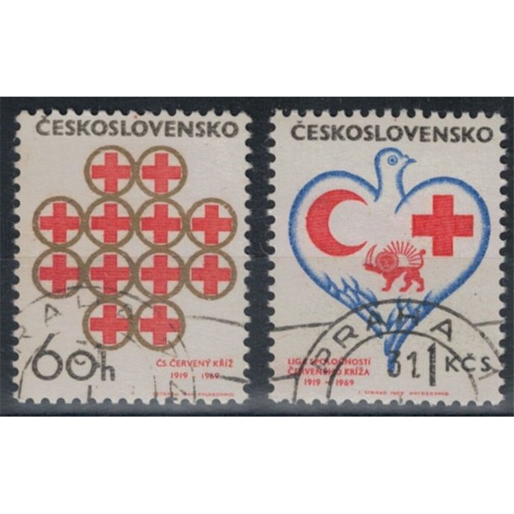 CZECHOSLOVAKIA 1969 Red Cross 2v us