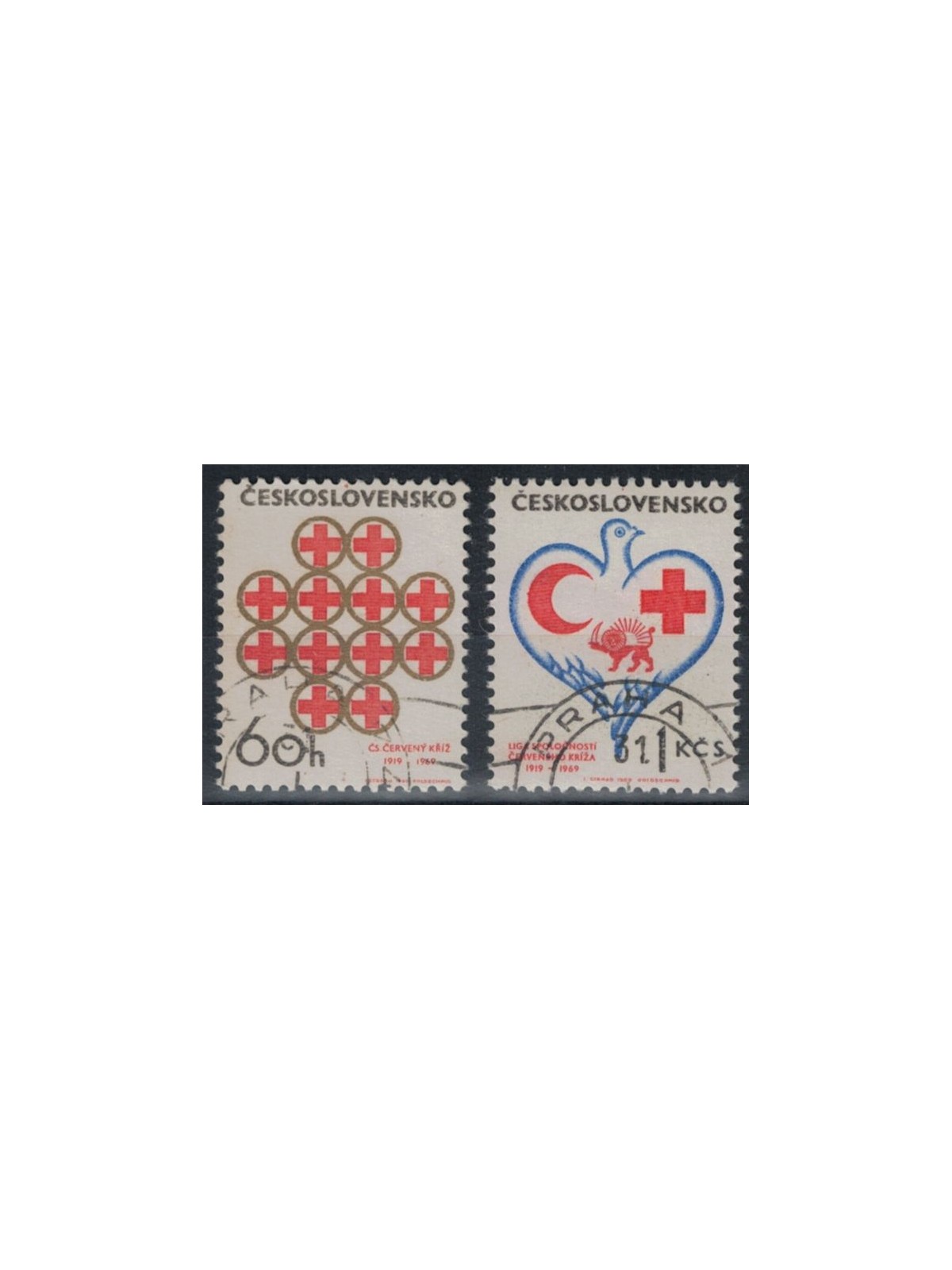 CZECHOSLOVAKIA 1969 Red Cross 2v us