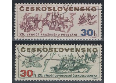 CECOSLOVACCHIA 1970 Anniversario della Liberazione 2v us