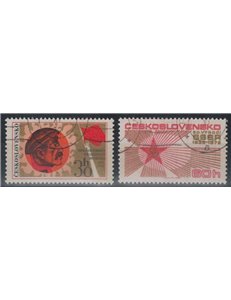 CECOSLOVACCHIA 1972 Rivoluzione d'ottobre 2v us