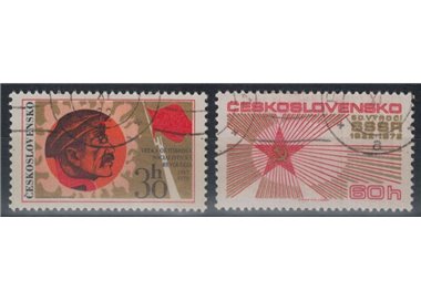 CZECHOSLOVAKIA 1972 October Revolution 2v us