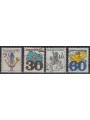 CZECHOSLOVAKIA 1974 Postal emblems, fluorescent 4v us
