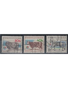 CECOSLOVACCHIA 1976 Esposizione agricola 3v us