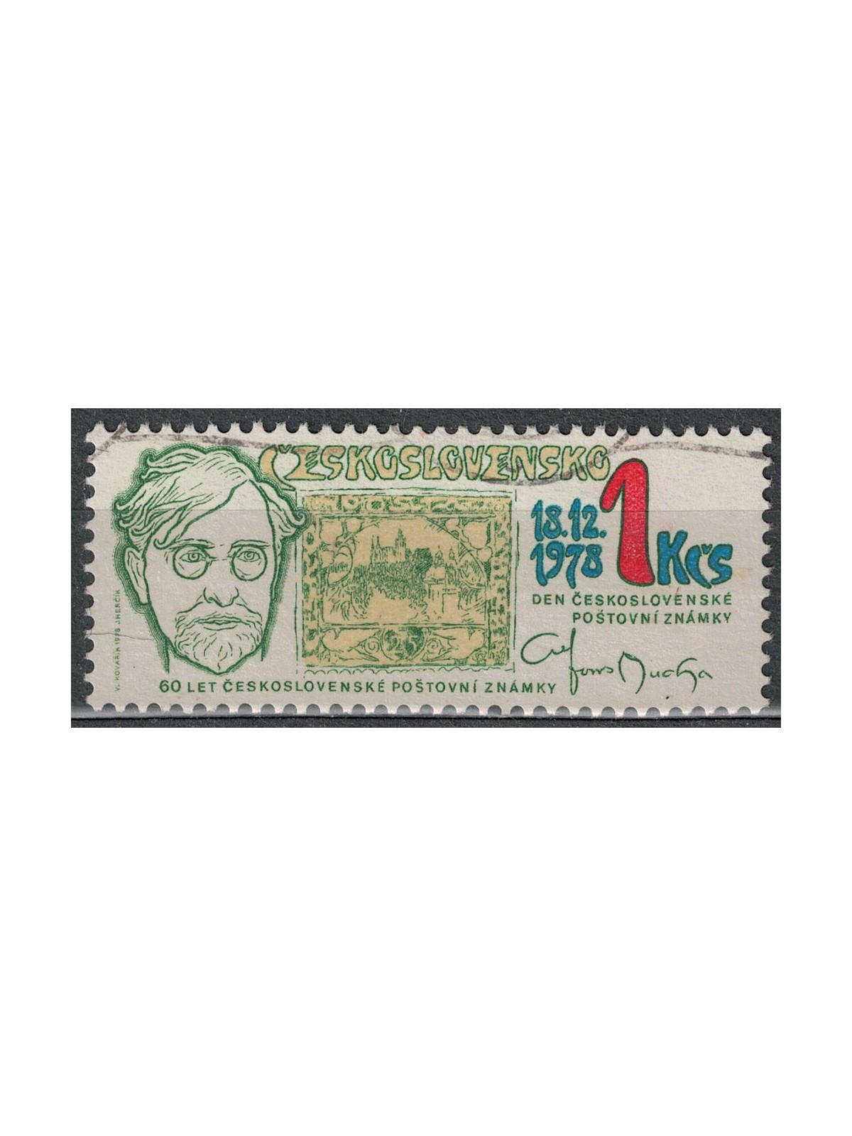 CZECHOSLOVAKIA 1978 US Stamp Day