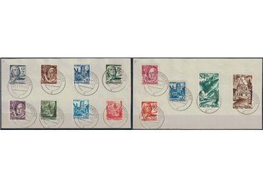 WURTTEMBERG (FRENCH WEST) 1947-48 Personalities and views 13v us
