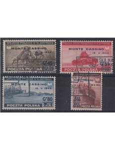 POLAND 1944 Battle of Monte Cassino 4v us