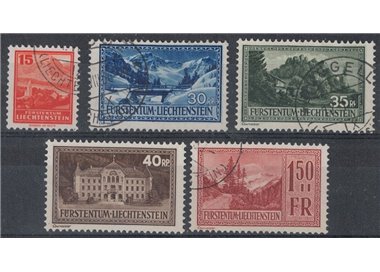 LIECHTENSTEIN 1935 Different views 5v us