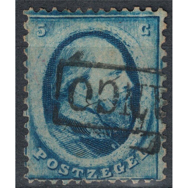 NETHERLANDS 1864 Effigy of King William III 5c blue us
