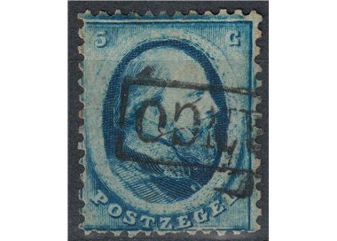 NETHERLANDS 1864 Effigy of King William III 5c blue us