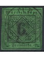 WURTTEMBERG 1851 6 kreuzer green us