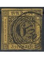 BADEN 1853-58 6 kreuzer giallo us