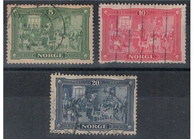 NORVEGIA 1914 Centenario della Costituzione 3v us