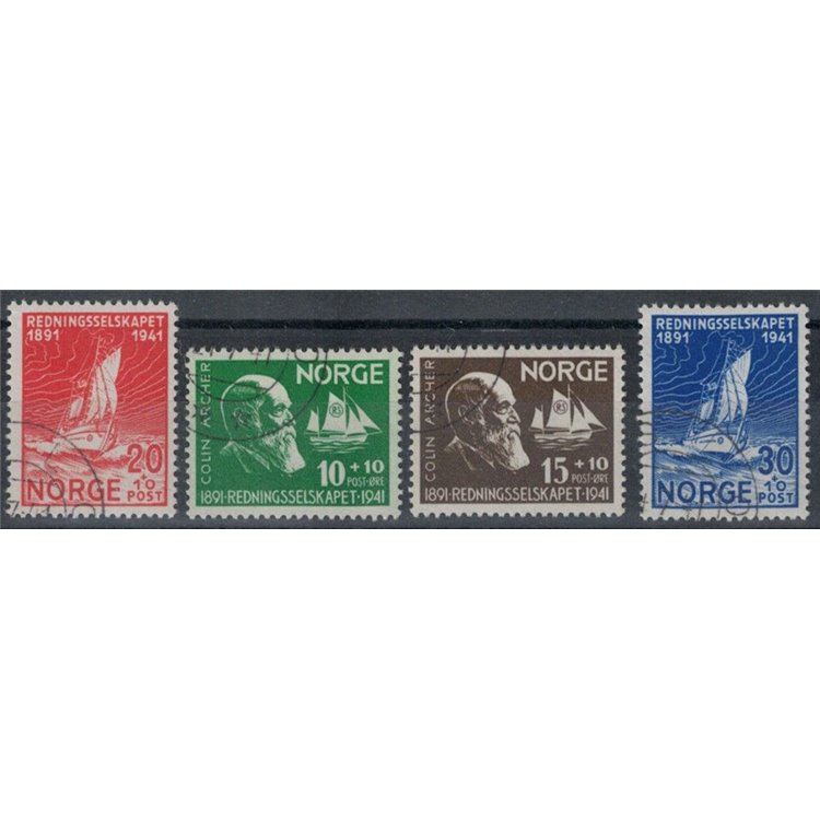 NORWAY 1941 Society for the Rescue of Shipwrecked Persons 4v us