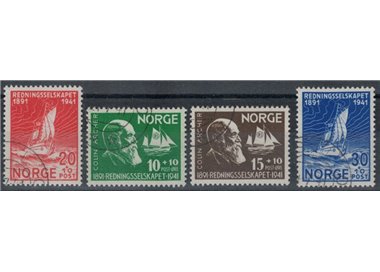 NORVEGIA 1941 Società per il salvataggio dei naufraghi 4v us