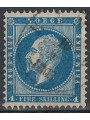 NORWAY 1856 Effigy of Oscar I, 4 sk blue us