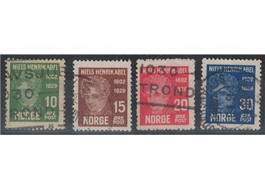 NORWAY 1929 Niels Henrik Abel 4v us