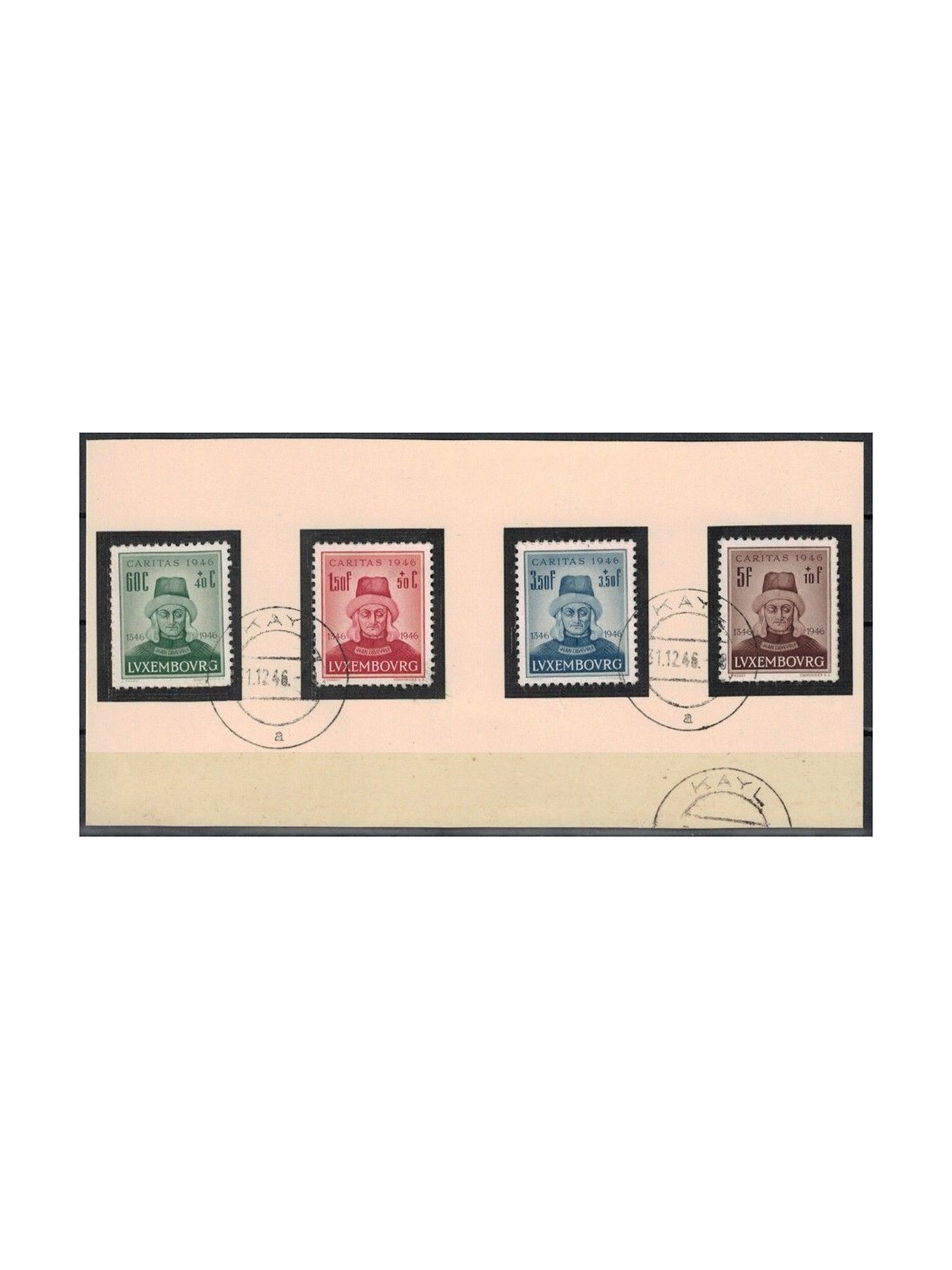 LUSSEMBURGO 1946 Caritas, pro infanzia 4v us