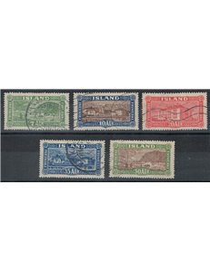 ISLANDA 1925 Vedute diverse 5v us