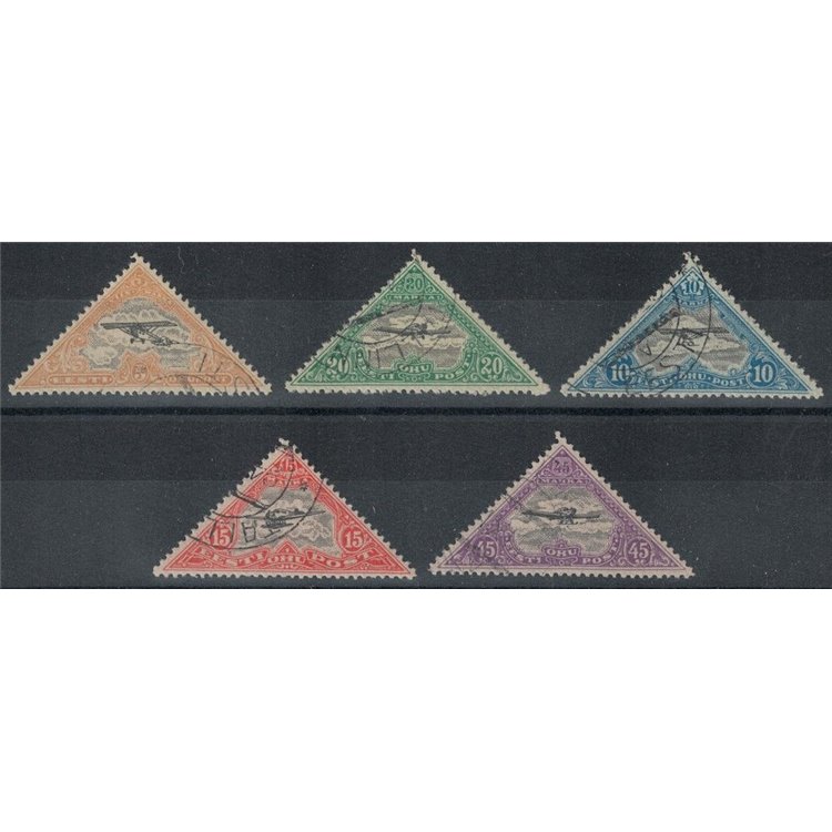 ESTONIA 1924 Posta aerea 5v us