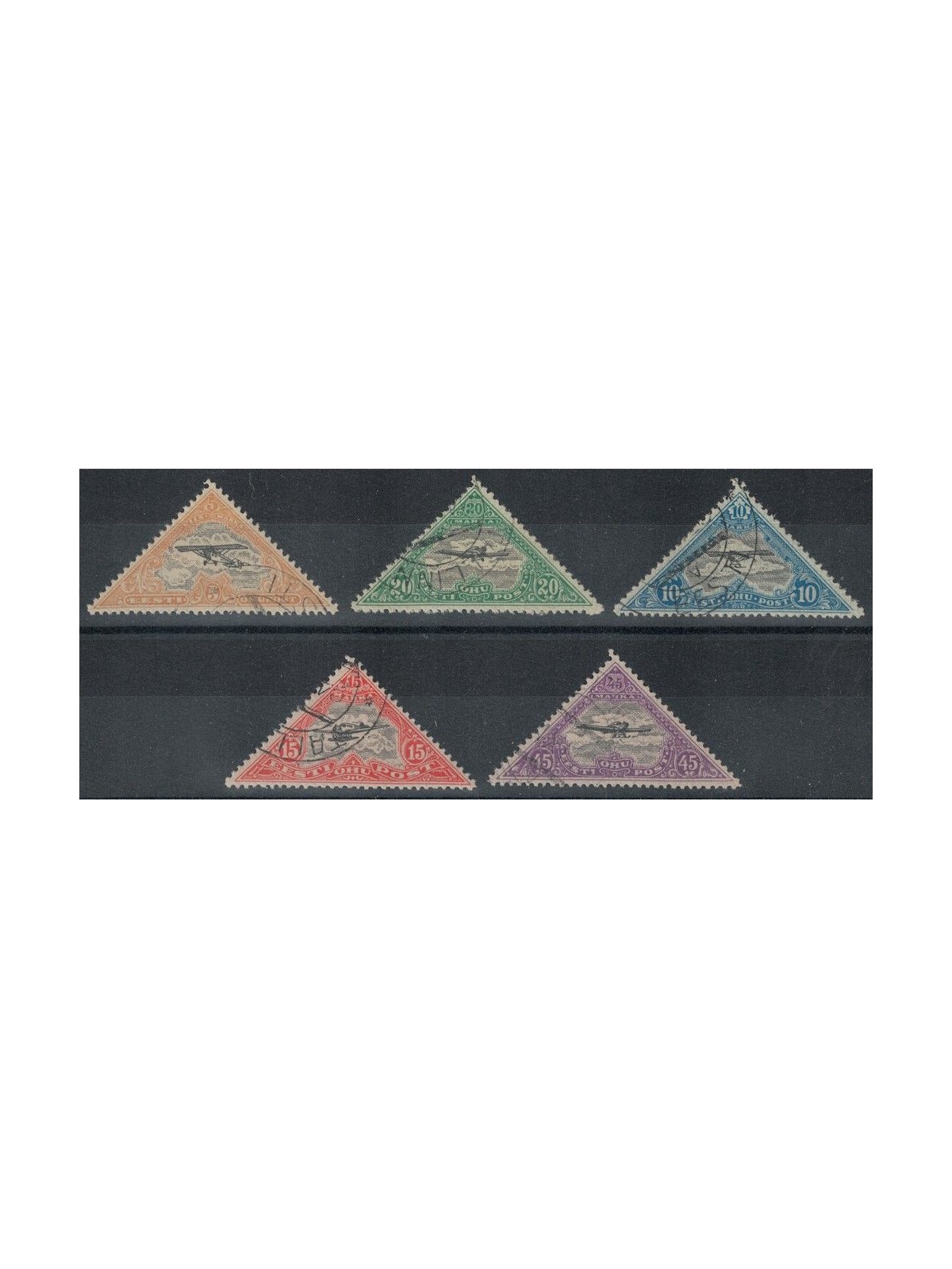 ESTONIA 1924 Airmail 5v us