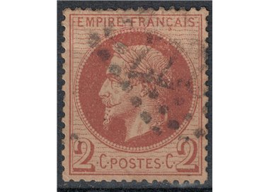 FRANCE 1862-70 Effigy of Napoleon III, 2c red us