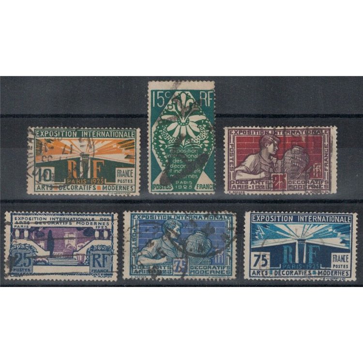 FRANCIA 1924-25 Esposizione di arti decorative 6v us