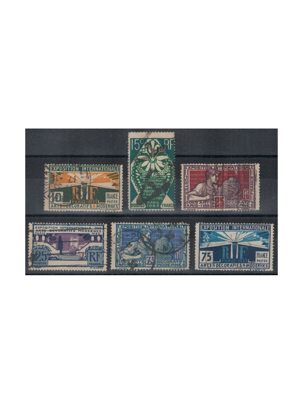 FRANCE 1924-25 Exhibition of Decorative Arts 6v us