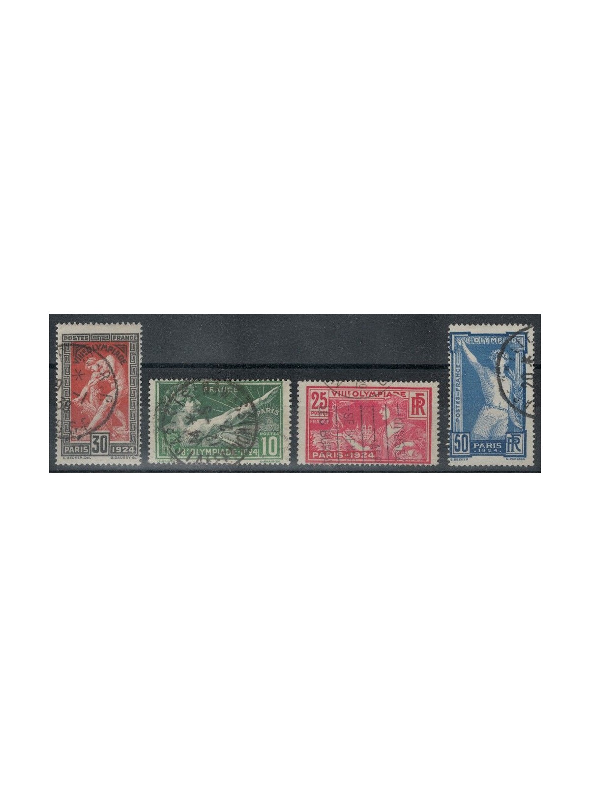 FRANCE 1924 Paris Olympics 4v us