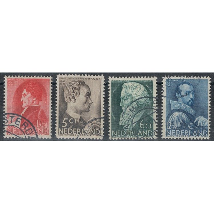 NETHERLANDS 1935 Charity, summer series, illustrious men 4v us