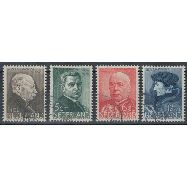 OLANDA 1936 Beneficenza, serie estiva, uomini illustri 4v us