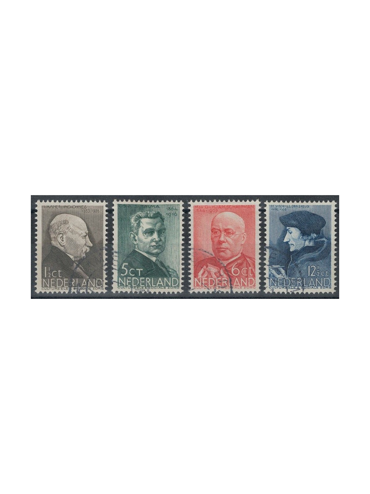 OLANDA 1936 Beneficenza, serie estiva, uomini illustri 4v us