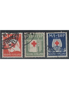 FINLANDIA 1930 Pro Croce Rossa 3v us