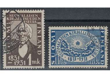 FINLAND 1931 Literary Society 2v us