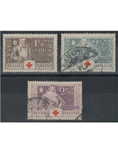 FINLAND 1934 Pro Red Cross 3v us