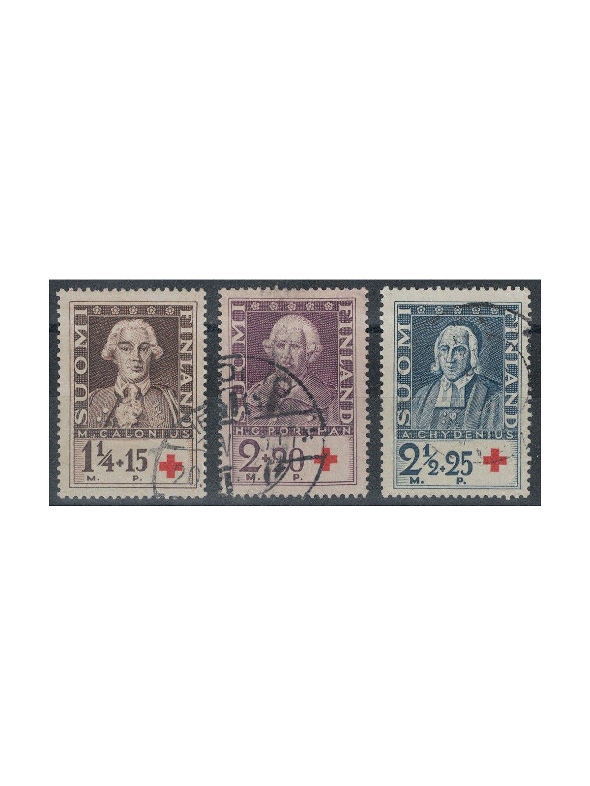 FINLAND 1935 Pro Red Cross 3v us