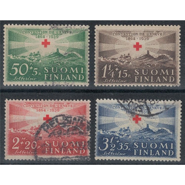 FINLANDIA 1939 Croce Rossa Internazionale 4v us
