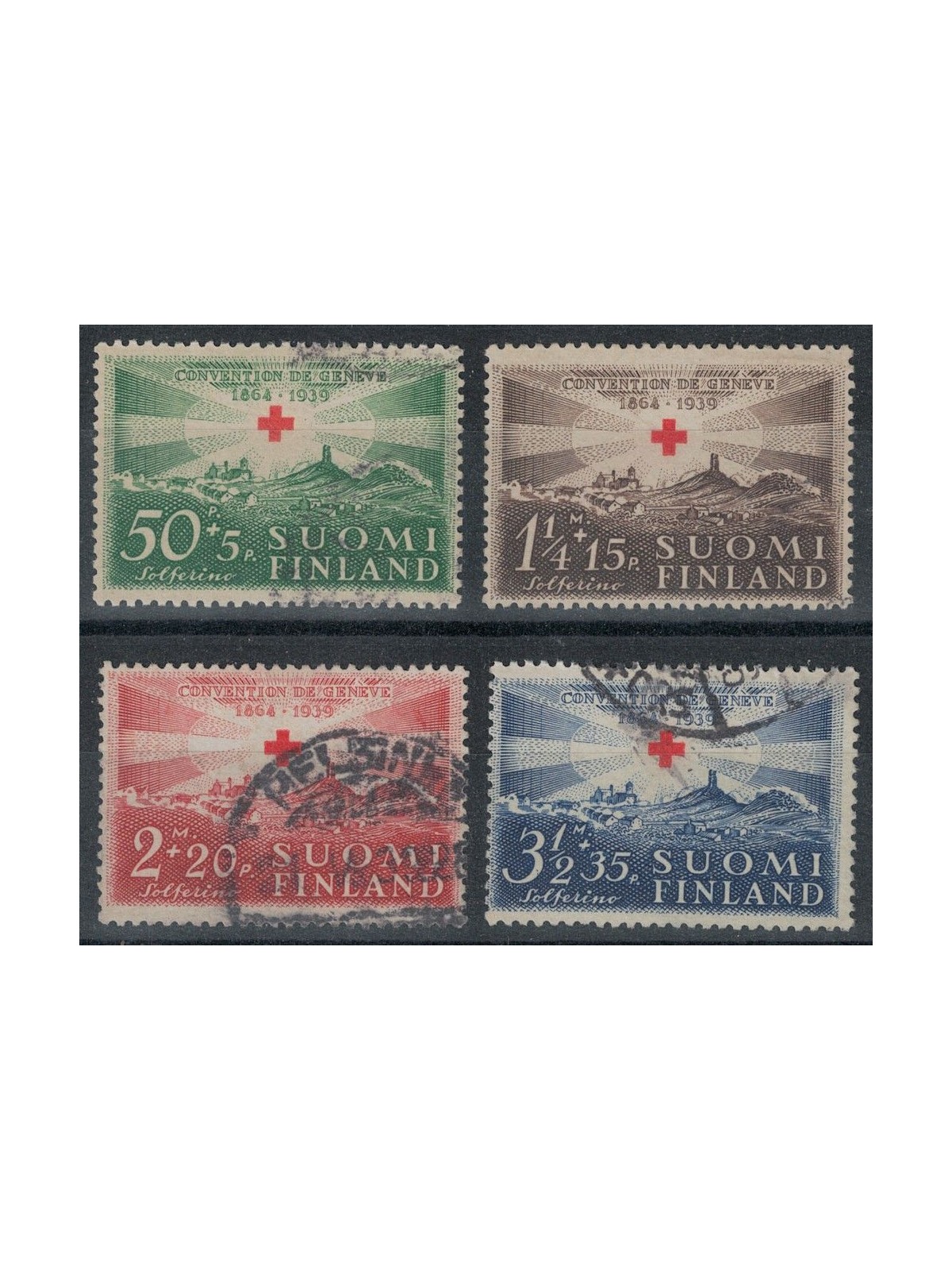 FINLANDIA 1939 Croce Rossa Internazionale 4v us