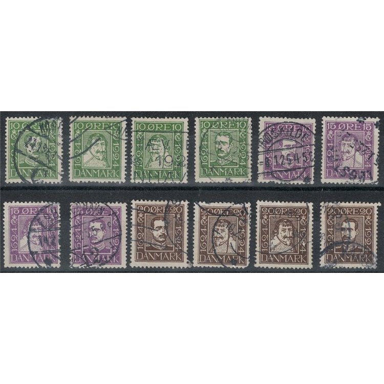 DENMARK 1924 Postal Service 12v us