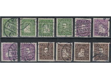 DANIMARCA 1924 Servizio postale 12v us