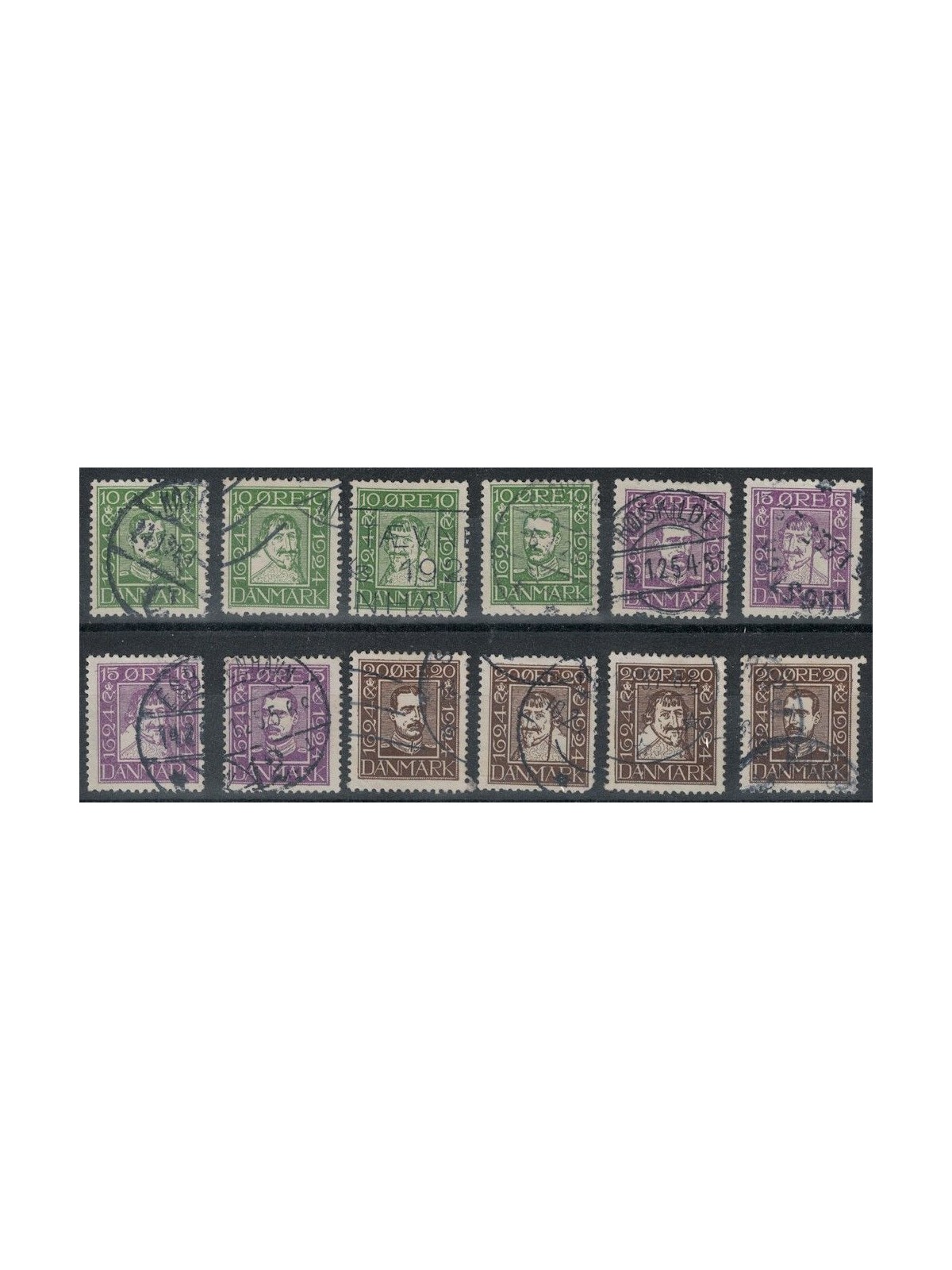 DENMARK 1924 Postal Service 12v us