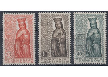 LIECHTENSTEIN 1954 Anno Mariano 3v us